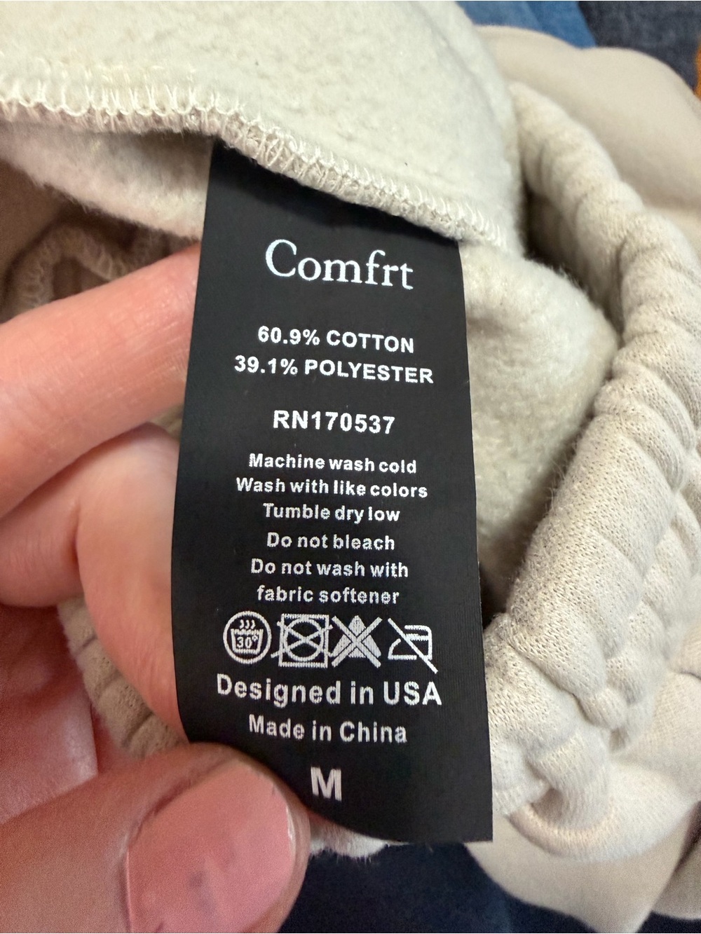 Comfrt | Tranquil Sweatpants, Medium, Cotton Color, like new - Picture 8 of 13